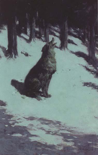 Frederic Remington Voice of the Hills (mk43) Norge oil painting art
